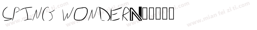 sping wonder字体转换